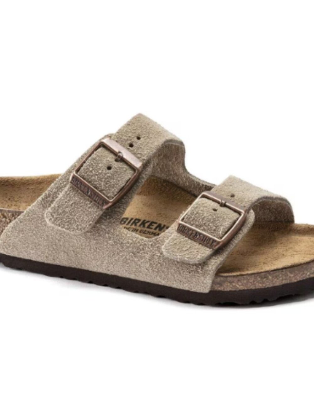 Birkenstock Suede Leather Arizona Slip On Buckle Sandal